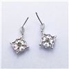 Image 2 : 49) STERLING SILVER CUBIC ZIRCONIA STUD EARRINGS