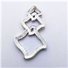 Image 2 : 55) STERLING SILVER 2 TONE PENDANT