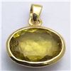 Image 1 : 64) STERLING SILVER LEMON QUARTZ PENDANT