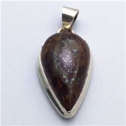 71) STERLING SILVER PIETERSITE PENDANT