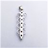Image 2 : 72) STERLING SILVER MULTI STONE PENDANT