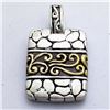 Image 1 : 73) STERLING SILVER 2 TONE PENDANT