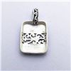 Image 2 : 73) STERLING SILVER 2 TONE PENDANT