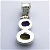 Image 2 : 85) STERLING SILVER MULTI STONE PENDANT
