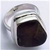 Image 1 : 92) STERLING SILVER AGATE RING SIZE 6.25