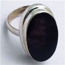 95) STERLING SILVER TOURMALINE RING SIZE 6.75