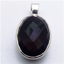 99) STERLING SILVER BLACK ONYX PENDANT