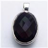 Image 1 : 99) STERLING SILVER BLACK ONYX PENDANT