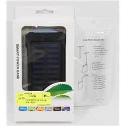 20,000MAH WATERPROOF SOLAR POWER BANK - BLUE