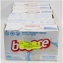 6 BOXES OF BOUNCE DRYER SHEETS 120 SHEETS PER PACK