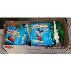 LARGE BOX OF MISC ITEMS INCL MEDIUM SIZE DEPENDS
