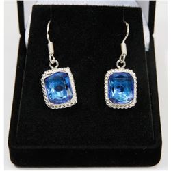 #100-TANZANITE GEMSTONE  EARRINGS