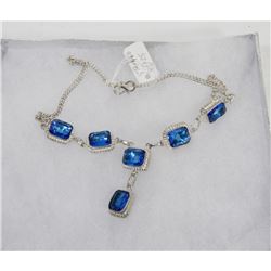 #99-TANZANITE GEMSTONE  NECKLACE