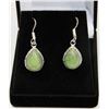 Image 1 : #107-GREEN TURQUOISE GEMSTONE EARRINGS