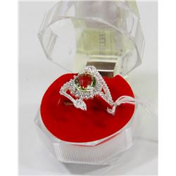 #130-GREEN AMETHYST RING