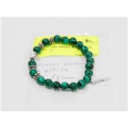 #77-NATURAL GREEN MALACHITE BRACELET