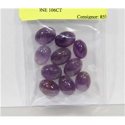 #43-NATURAL PURPLE AMETHYST GEMSTONE 106CT