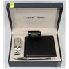 Image 1 : COTE D' AZURE WATCH, WALLET, AND PEN GIFT SET IN