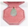 Image 1 : 2) 14K YELLOW GOLD GENUINE JADEITE PENDANT