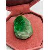 Image 3 : 50) 14K YELLOW GOLD GENUINE JADEITE PENDANT