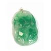 Image 3 : 52) 14K YELLOW GOLD GENUINE JADEITE PENDANT