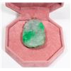 Image 1 : 18) 14K YELLOW GOLD GENUINE JADEITE PENDANT