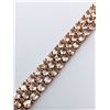 Image 1 : 32) ROSE GOLD PLATED ST. SILVER MORGANITE BRACELET