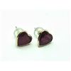 Image 3 : 74) 14K YELLOW GOLD RUBY EARRINGS