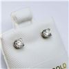 Image 2 : 175) 14K WHITE GOLD DIAMOND EARRINGS