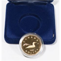 CANADA 1987  $1.00 LOONIE PROOF COIN – FIRST ISSUE