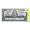 Image 1 : 1937 CANADIAN $5.00 BILL