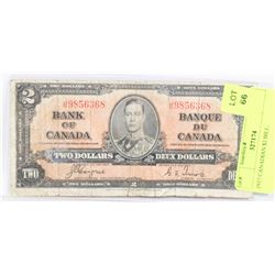 1937 CANADIAN $2 BILL.