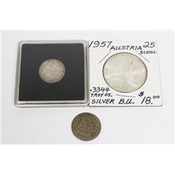 1912 CANADIAN SILVER DIME SOLD WITH SILVER 1957