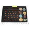 Image 1 : LARGE TRAY OF STONE RINGS AND PENDANTS