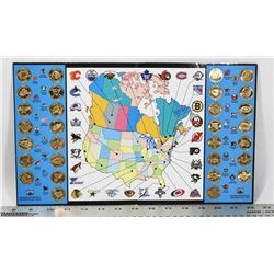 COMPLETE SET OF NHL TEAM COLLECTOR TOKENS AND