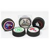 Image 1 : LOT OF 5 VINTAGE HOCKEY PUCKS INCL JETS AND