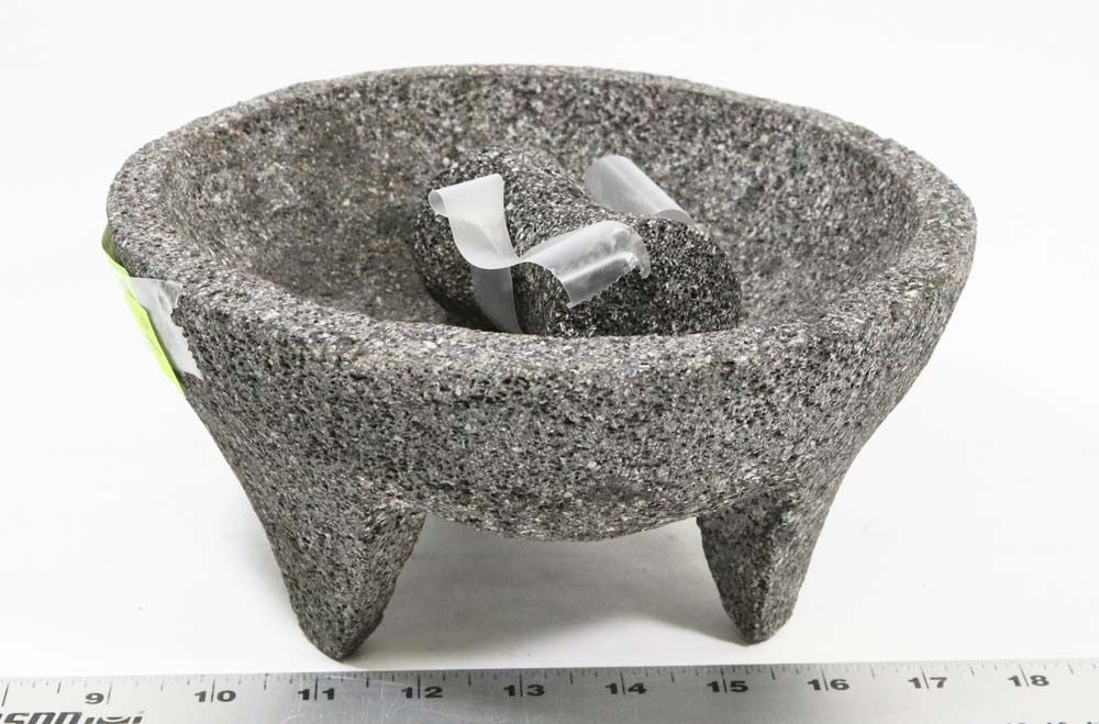 LAVA ROCK MORTAR AND PESTLE. Kastner Auctions