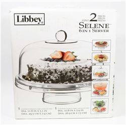 LIBBEY 2-PC SELENE 6-IN-1 SERVER -