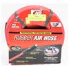 Image 1 : 25FT CONTRACTOR 300PSI HEAVY DUTY RUBBER AIR HOSE