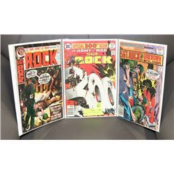 SET OF 3 OLD SGT ROCK COMIC BOOKS