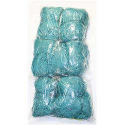 LOT OF 3 AQUA 1 LB BAGS OF 100% ACRYLIC YARN