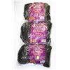 Image 1 : LOT OF-3 BLACK 1LB BAGS OF 100% ACRYLIC