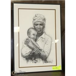 SKETCH OF A MOTHER & CHILD BY J. MACDONALD HENRY