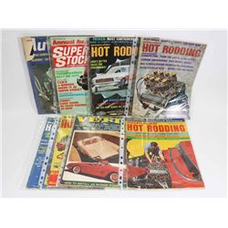 HOT ROD & CORVETTE MAGAZINES FROM THE 1960-70'S