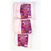 Image 1 : LOT OF 3 PINK 1 LB BAGS OF 100% ACRYLIC YARN