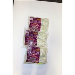 LOT OF 3 GREEN,WHITE,TAN 1 LB BAGS OF