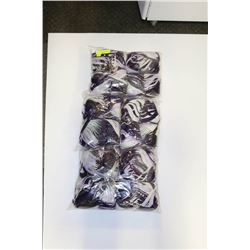 LOT OF 3 PURPLE GREEN WHITE YARN