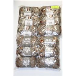 LOT OF 12 PATONS PEAK CINNAMON YARN