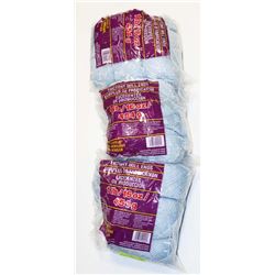 LOT OF 3  LIGHT BLUE AND SHINY 1 LB BAGS OF