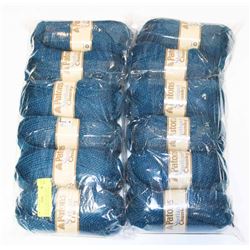LOT OF 12 PATONS SHETLAND CHUNKY MALLARD BLUE YARN